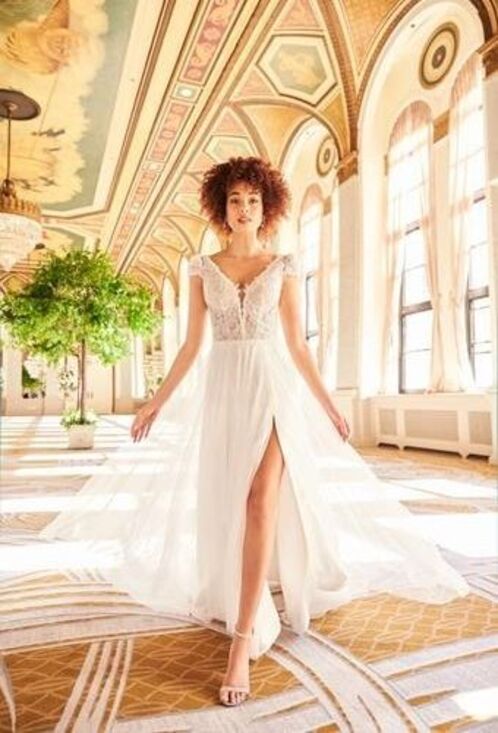 Dresses & Skirts - Mikaella by Paloma Blanca Wedding Dress Style 2352 Size 12 Natural NEW w/ Tags